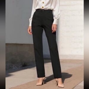 iChosy Black Straight Leg Pants